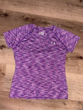 Under Armour Purple Space-Dye Performance Tee